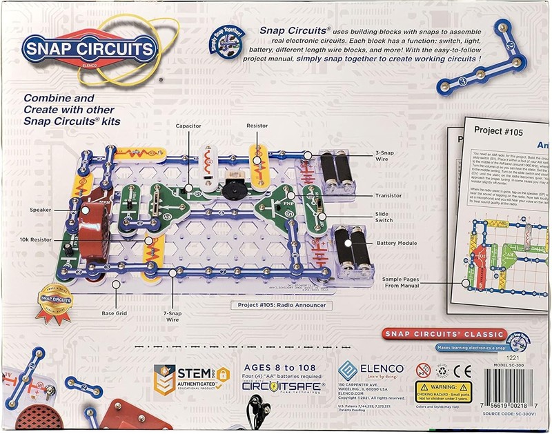 Classic Electronics Exploration Kit: 300+ Projects & STEM Learning for Kids 8+ gallery