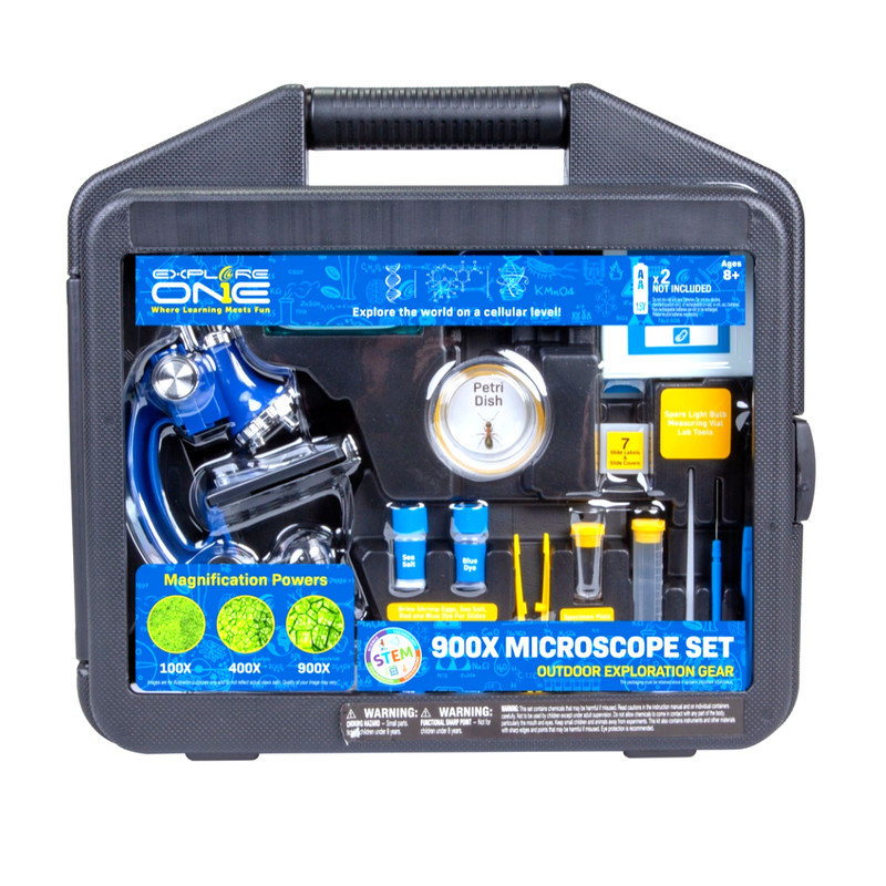 Explore One 900x 28 Piece Microscope Set Brand New