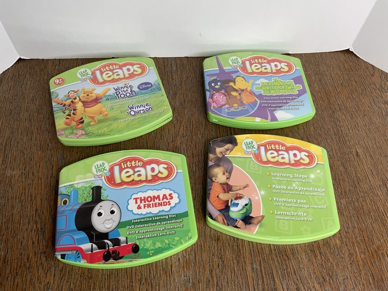 Leap Frog Baby Little Leaps Winnie the Pooh Thomas the Train Leapfrog DVD Lot 4