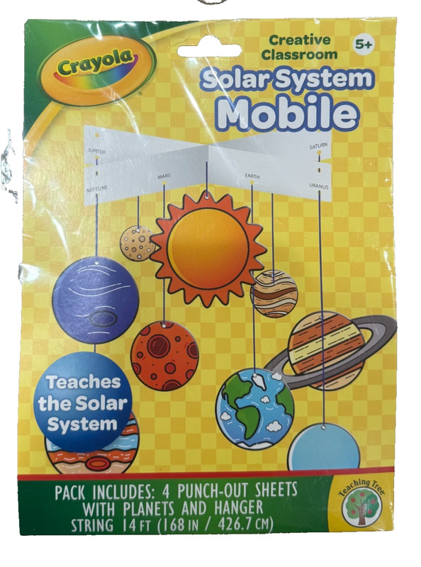Crayola Solar System Mobile Kit Creative Classroom Teaching Tree Planets