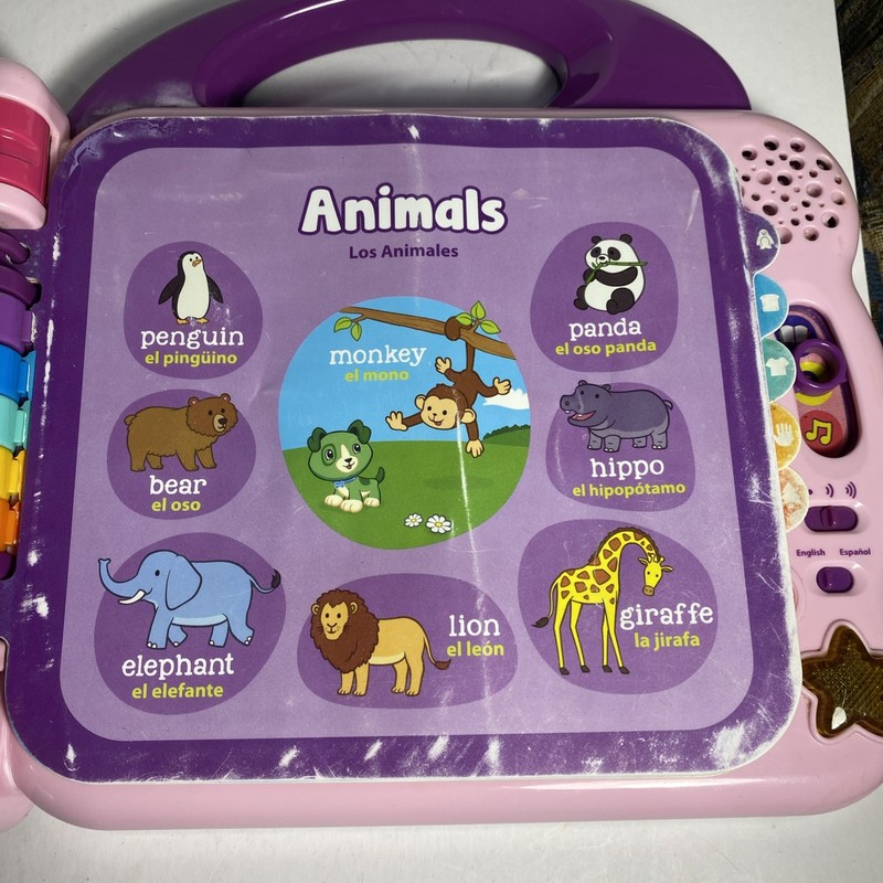 Leap Frog Scout and Violet Electronic 100 Words Book: Pink w/ Purple Handle gallery