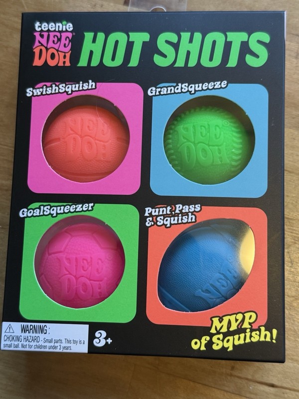 Teenie Needoh Hot Shots Set Of 4 Mini Squishes Rare