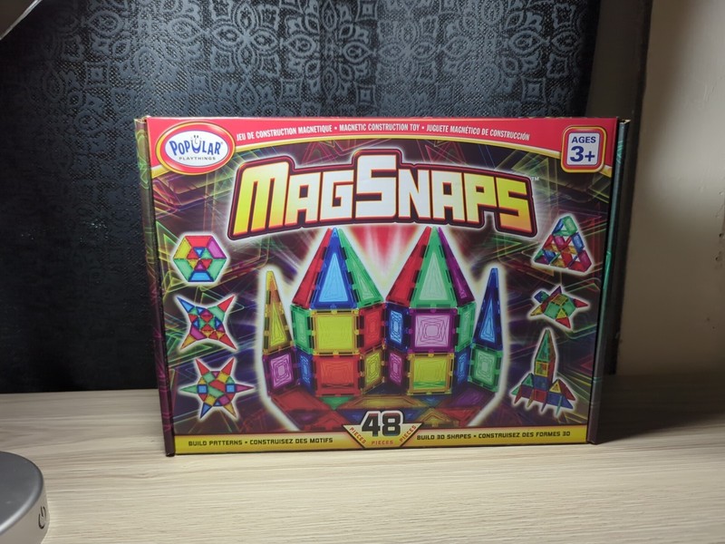 Popular Playthings MagSnaps 48 Piece Set – Ages 3+ | 1+ players