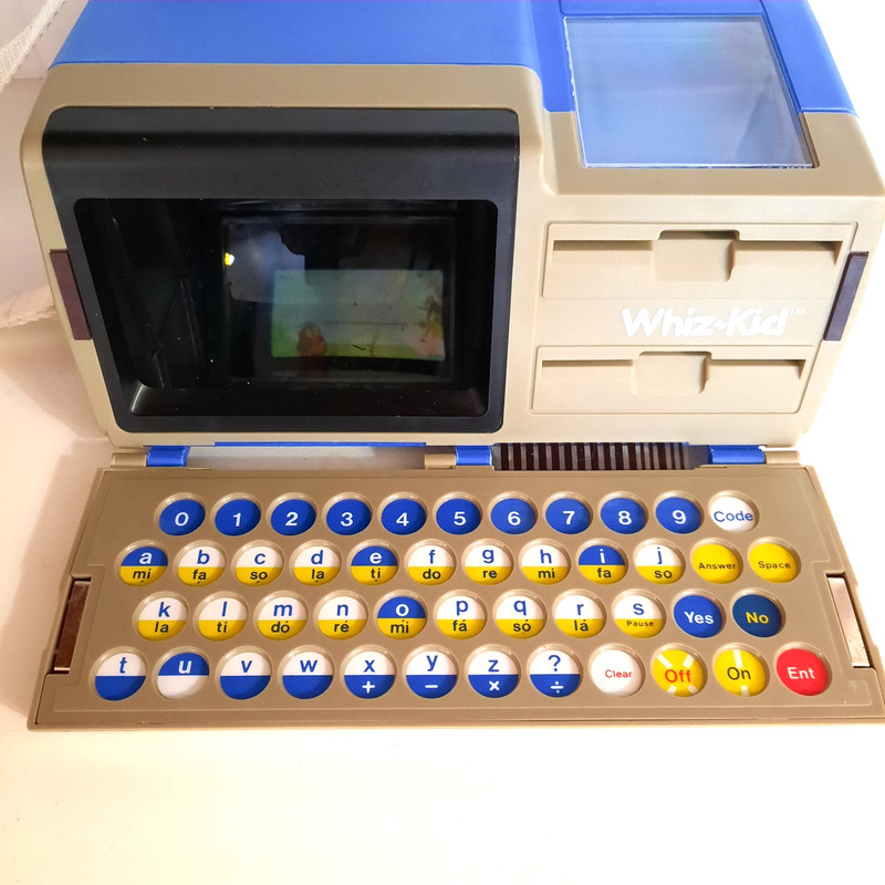 Vintage 1984 VTech Whiz Kid #80-0720- w Carry Strap-Picture Cards-Age 5+ GUC gallery