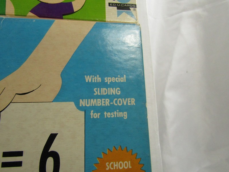 Vintage 1966 Division AND MULTIPLICATION Flash Cards Ed-U-Cards gallery