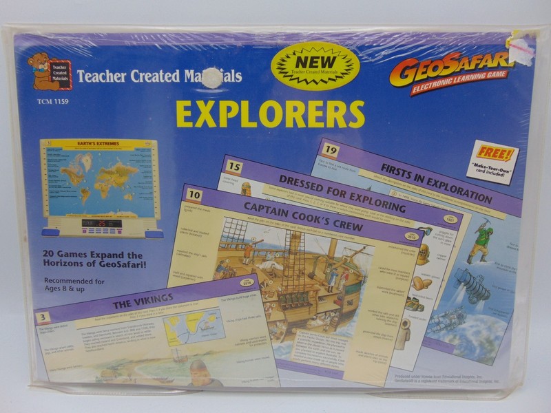 GeoSafari Electronic Learning Game Card Sets Explorers TCM 1159 Homeschool