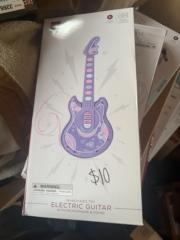 Best Choice Products 19-Inch Kids Toy Electric Guitar with Microphone & Stand