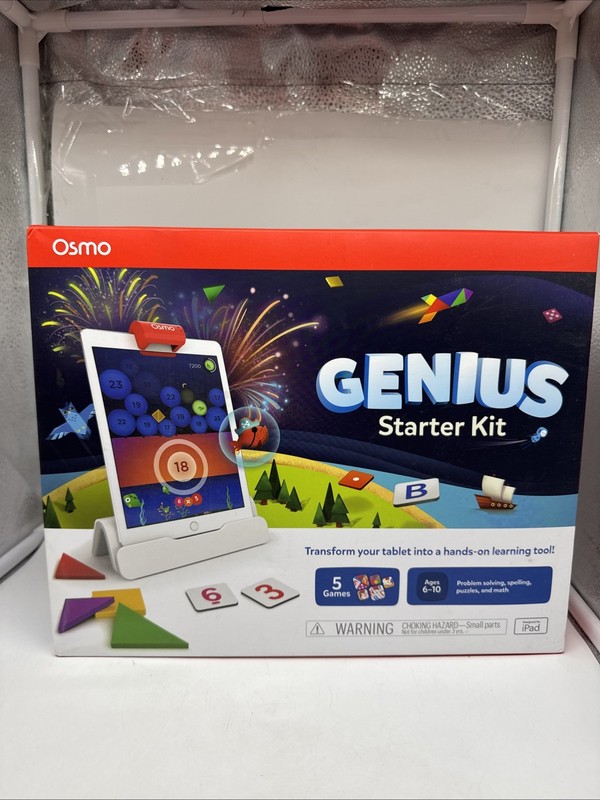 NEW SEALED Osmo -Genius Starter Kit for iPad – 5 Learning Games Ages 6-10