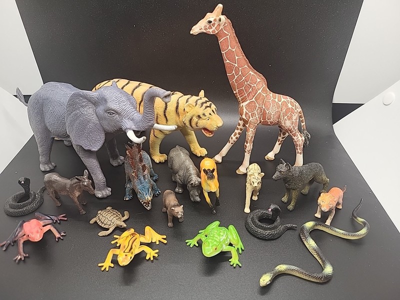 18 Mixed Lot Wild Animals Farm Animals and More Educational Toys