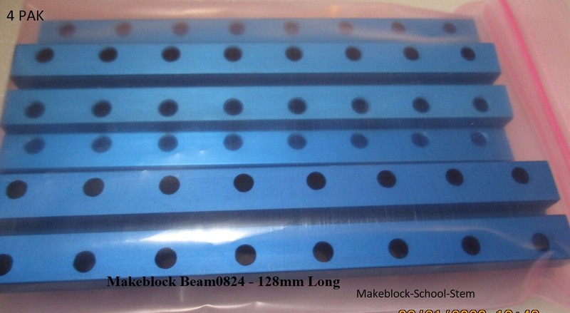 4 PAK * Makeblock Beam 0824-128 24mm x 128mm * 6061 aluminum gallery