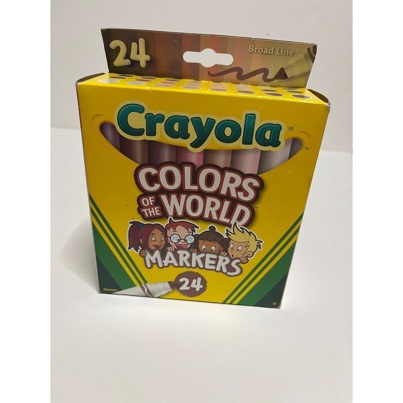 Crayola Colors of the World Markers 24 Count Broad Line Multicultural