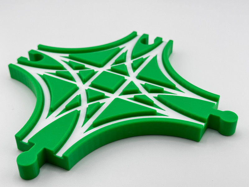 4-way Crossing for Wooden Trains - Compatible with BRIO, IKEA, HAPE gallery