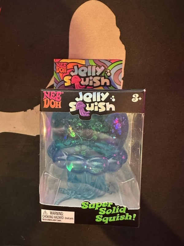 NeeDoh BLUE Jelly Squish Jellyfish Fidget Toy Sensory Stress Relief Squishy NEW