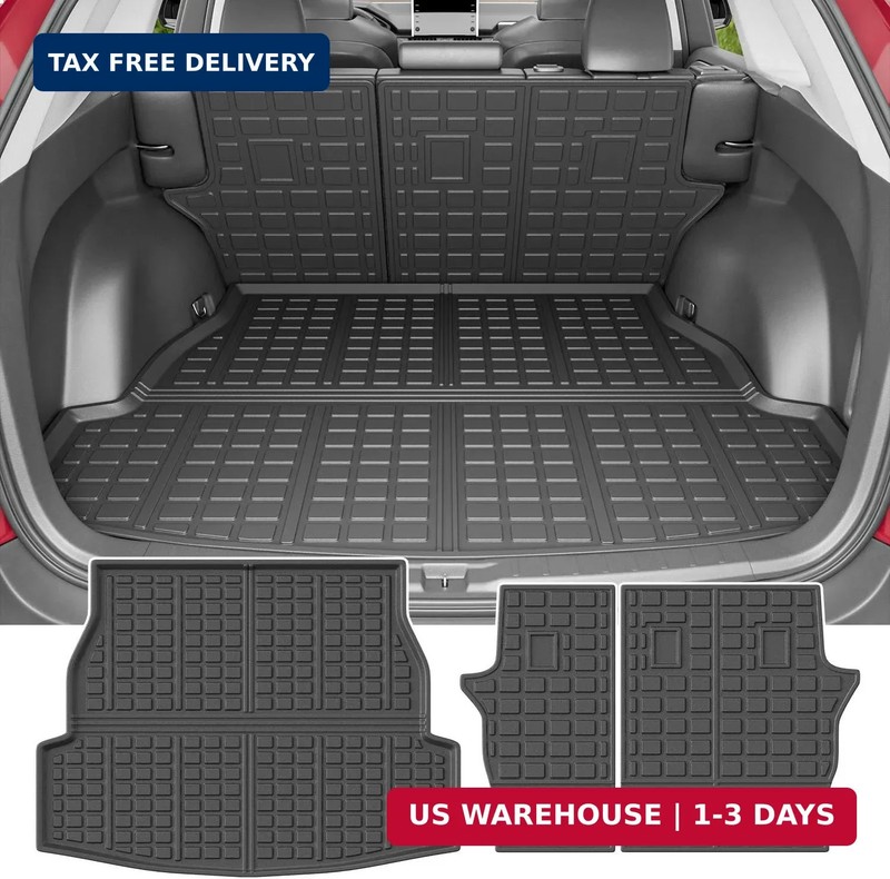 powoq Cargo Mat Compatible with 2019-2025 Toyota RAV4 Backrest Mat Cargo Liner T