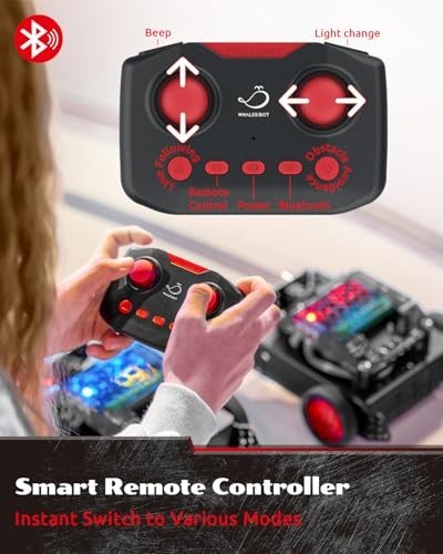 Smart Robot Car Coding Kit for Kids 8-16, STEM Remote Control, Python & Scratch gallery