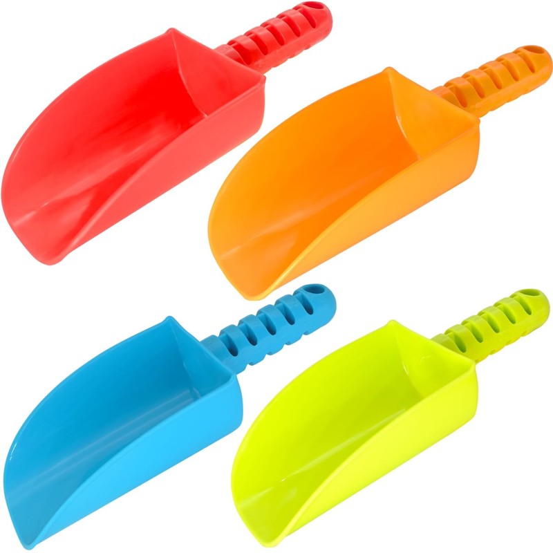 LoayBhok Beach Shovel Toys for Kids: Heavy Small, Blue, Red, Orange, Green