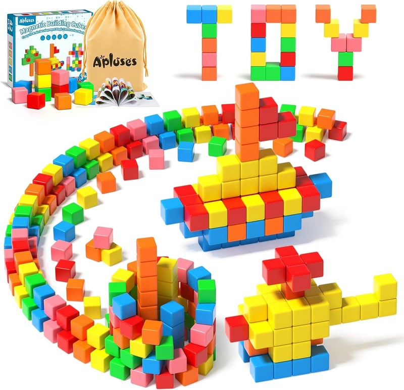 42PCS Magnetic Blocks, Gifts for 3 4 5 6 Year Old, Magnet Building Blocks…