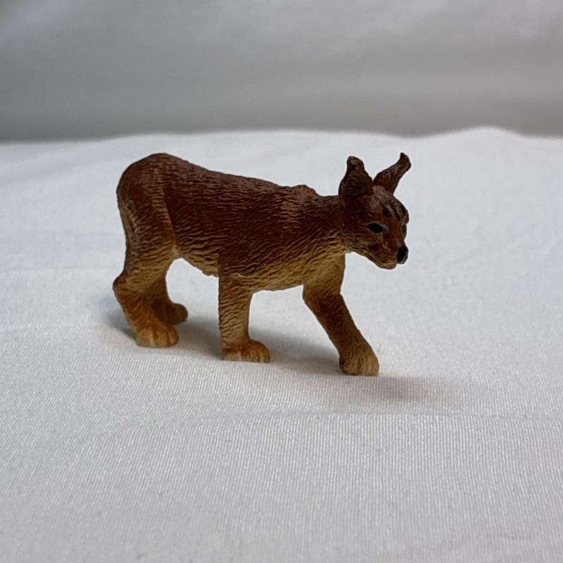 Yowie Caracal Figure Toy Realistic Wild Cat Animal 2″ Plastic