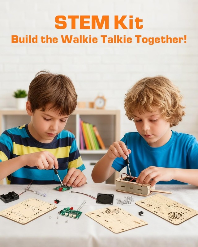 STEM Science Kits Toys DIY Walkie Talkie Kit for Kids Age 8-14, Science Proje... gallery