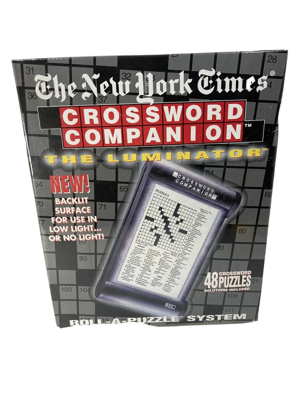 New York Time Crossword Companion -The Luminator – 48 Puzzles-New & Sealed