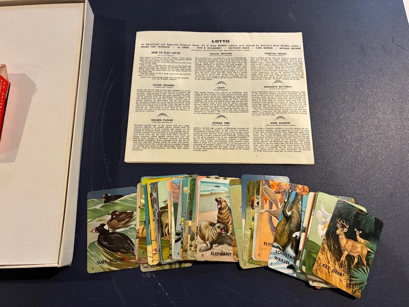 Vintage Lotto Wildlife Childrens Educational And Entertaining Game #20015 gallery