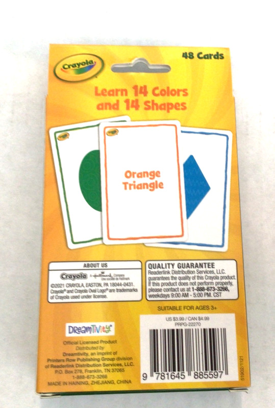 Crayola Flash Cards Colors & Shapes 48ct Learning Educational Kids Ages 3+ gallery