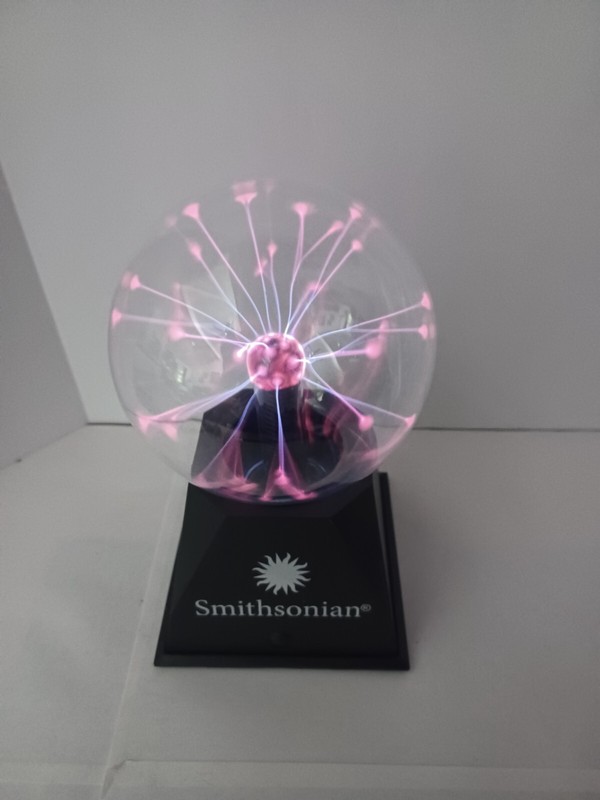 Smithsonian Plasma Ball Light ON or Respond To Sound Open Box 6AA Batteries req. gallery