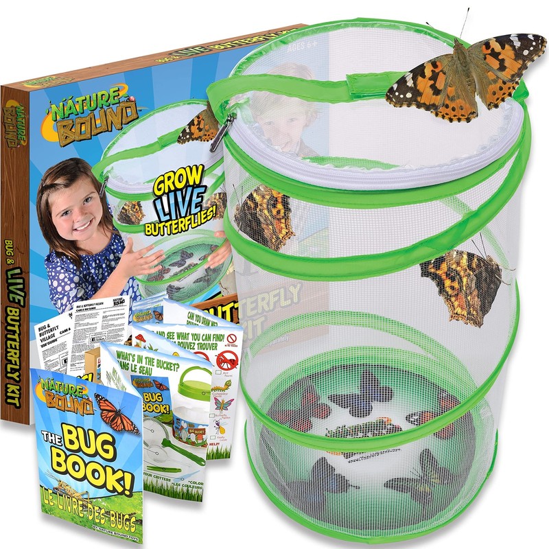 Nature Bound Butterfly Growing Kit – Live 13″ Tall x 8″ in Diameter, Green