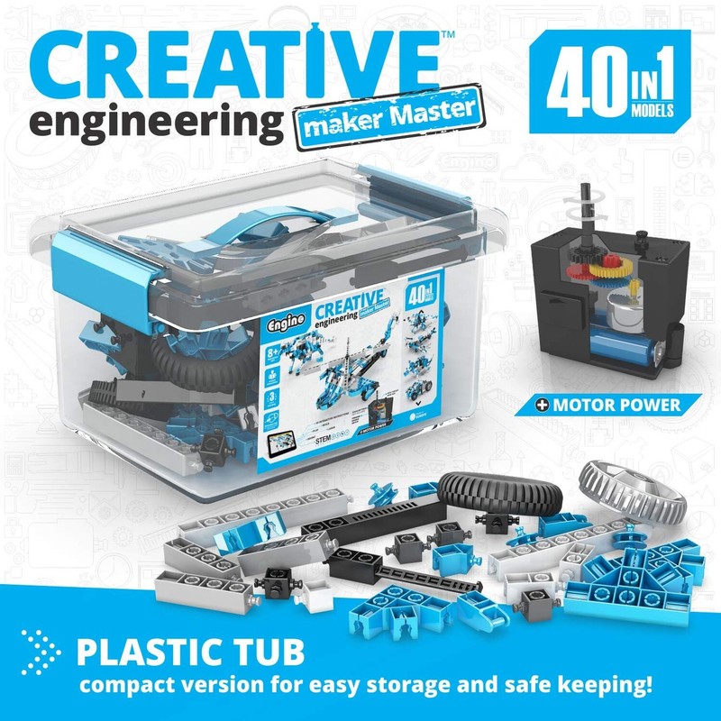 Engino- Creative Engineering Stem Toys, 40 Motorized Models, Educational Play... gallery
