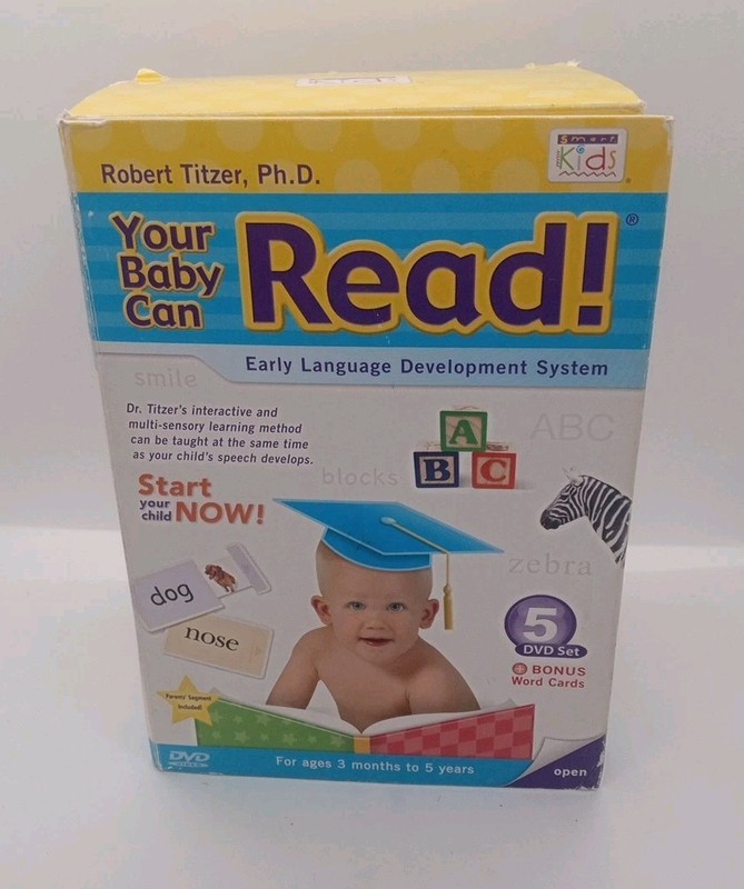 Smart Kids Your Baby Can Read! Early Language Development System 5 DVD 3 mo-5 yr