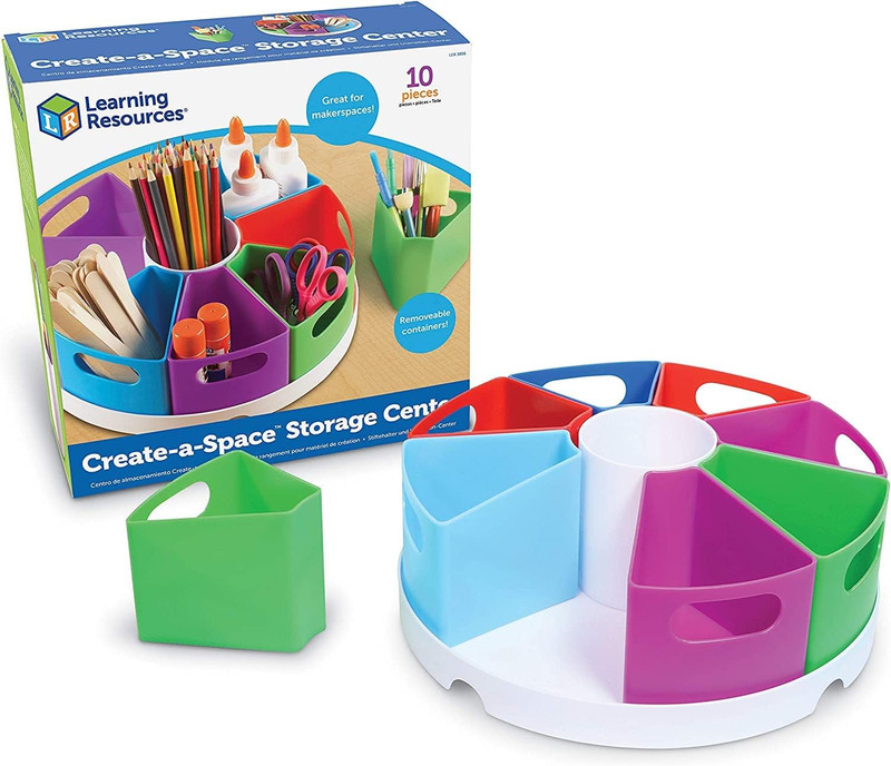 Learning Resources Create a Space Storage Center – Toy Desk Organizer, Classroom