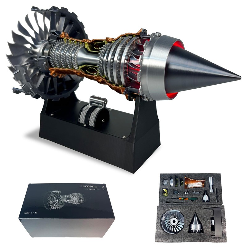 Hi-Reeke Jet Engine Model Kit Tr900 Turbofan Aircraft Engine Model 3D Printing
