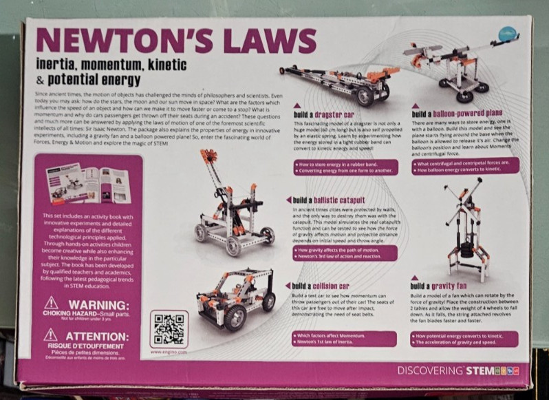 engino NEWTONS NEWTON'S LAWS stem NEW edge scuffing gallery