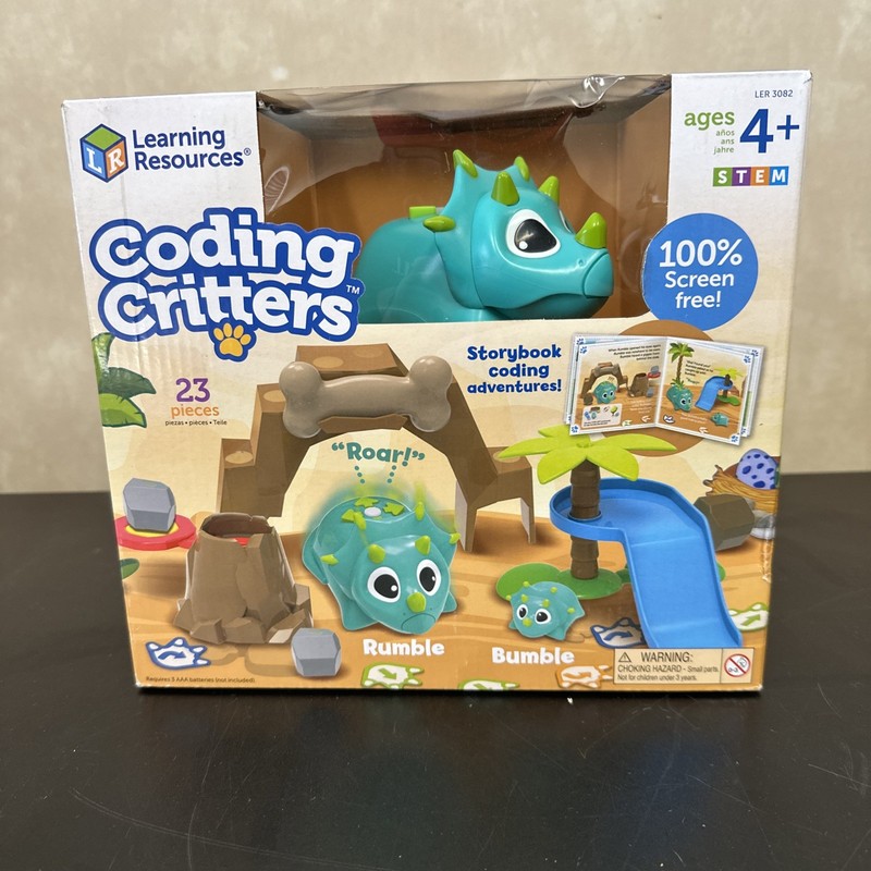 Learning Resources Coding Critters Rumble & Bumble 23 Pieces (LER3082) Open Box