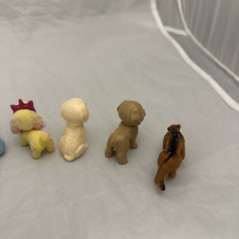 Miniature Toy Animals Dogs Figurines Plastic Mini Puppy Figures VarietyLot of 21 gallery