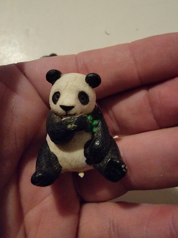 Lot Of 4 Panda Penguin Polar Bear Seal Baby Miniature Figures Vintage 1996 Topps gallery