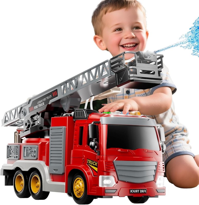 Fire Truck Toy for Kids 3 4 5 6 7 8 Years Old – Fire Trucks Playset with …..