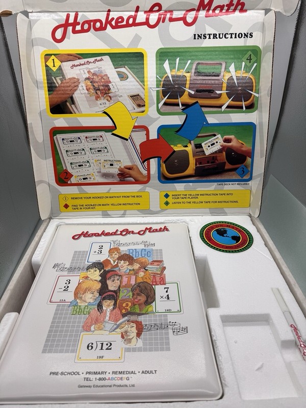 Hooked on Math Complete Set Books Cassette Tapes Flashcards Homeschool Phonics gallery
