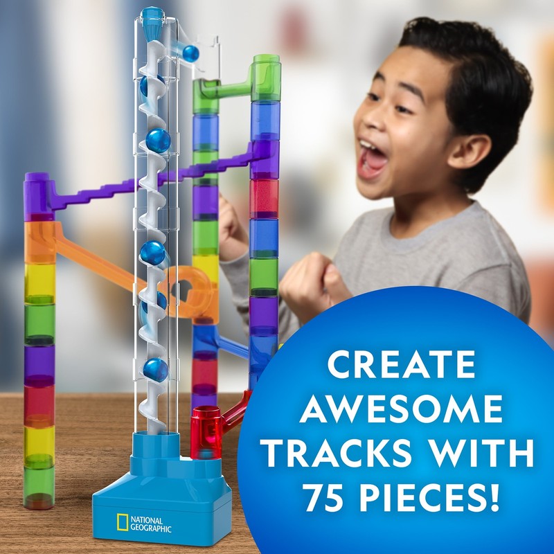 National Geographic 75-Piece Motorized Marble Run Kit for Child 8 Years and up gallery