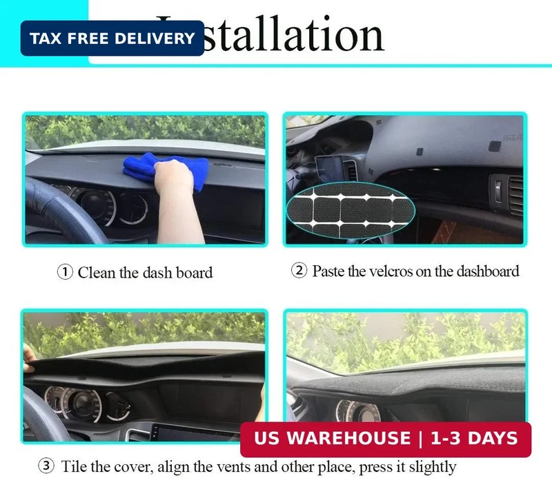 Dash Cover Mat Pad Custom Fit for Toyota Camry 2007 2008 2009 2010 2011 Dashboar gallery
