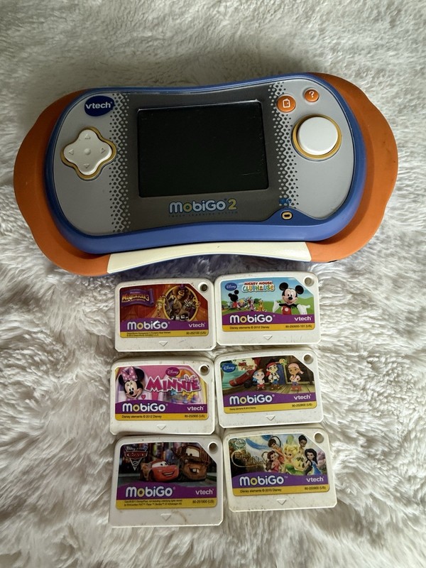VTech MobiGo 2 Touch Learning System – Lot Includes 6 Games