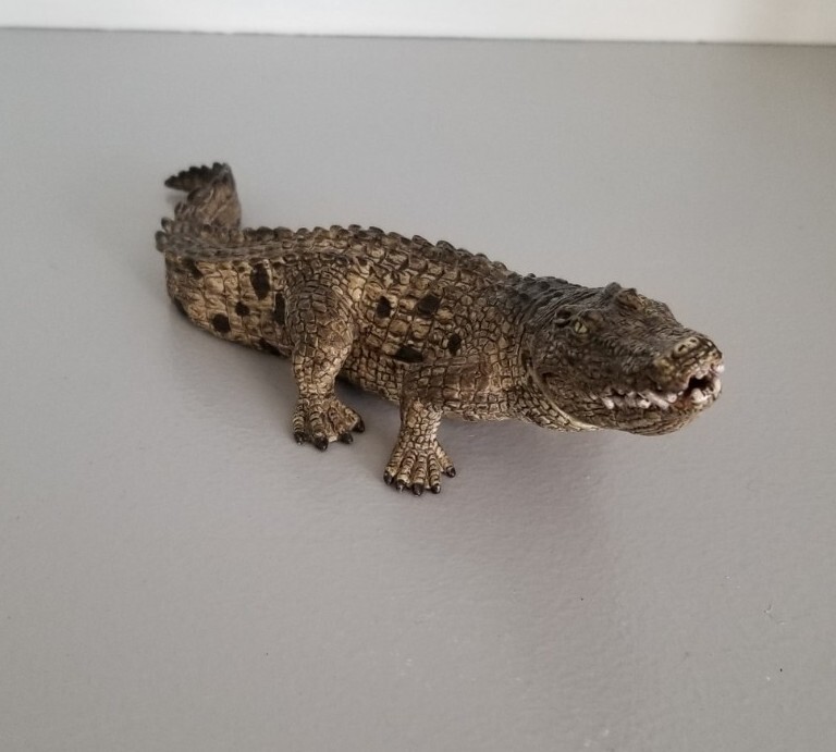 Schleich Crocodile 7″ Animal Figure D-73527 Movable Jaws 2014