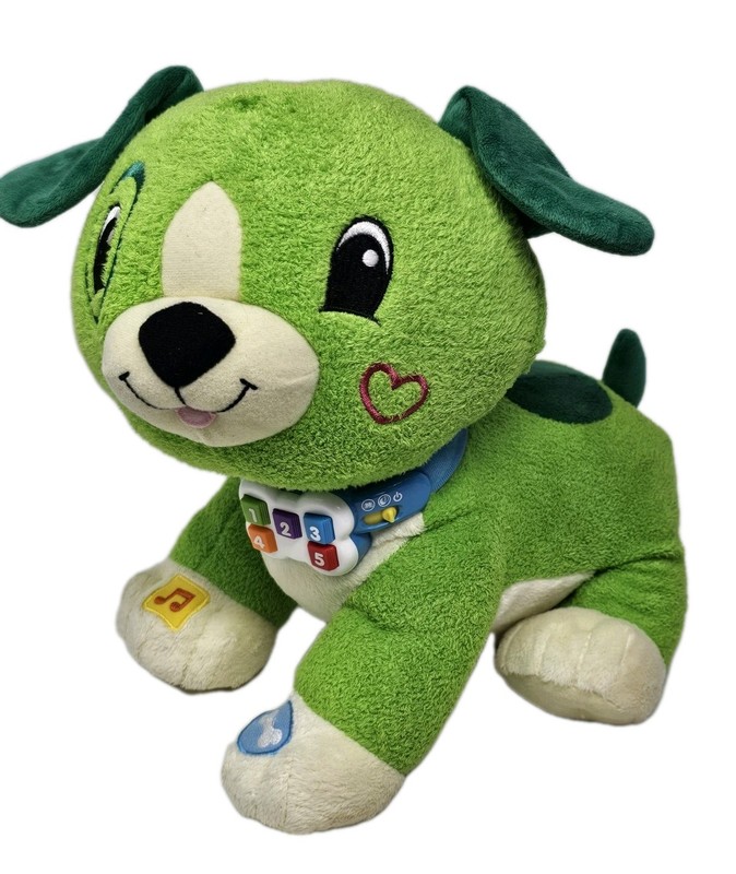 LeapFrog Read With Me SCOUT Interactive Music Plush Stuffed Dog TESTED & WORKS