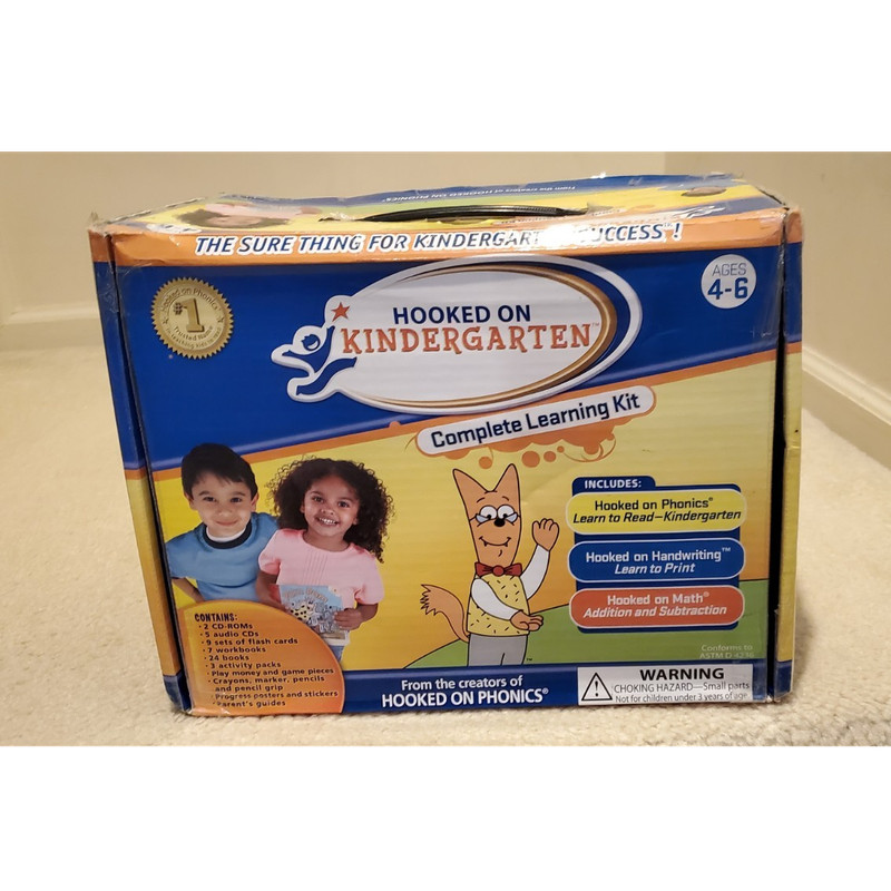(NEW OPENED BOX) Hooked on Phonics Complete Learning Kit Ages 4-6