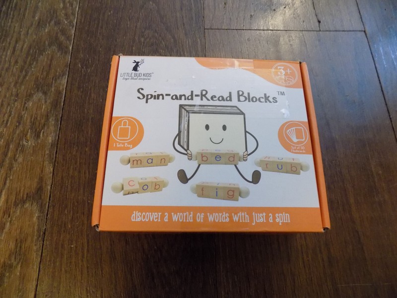 Little Bud Kids Spin-and-Read Phonetic Reading Blocks Set Learning Toy Game FUN!