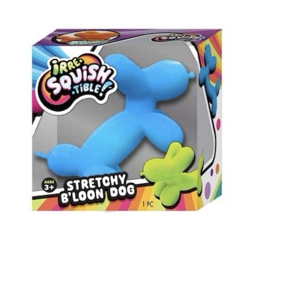 IrreSquishTible Balloon Dog Blue Stretchy Squishy Fidget Toy Stress Relief