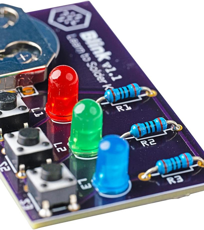 Blink LED Soldering Kit | DIY Electronics Projects for Beginners | Practice f... gallery