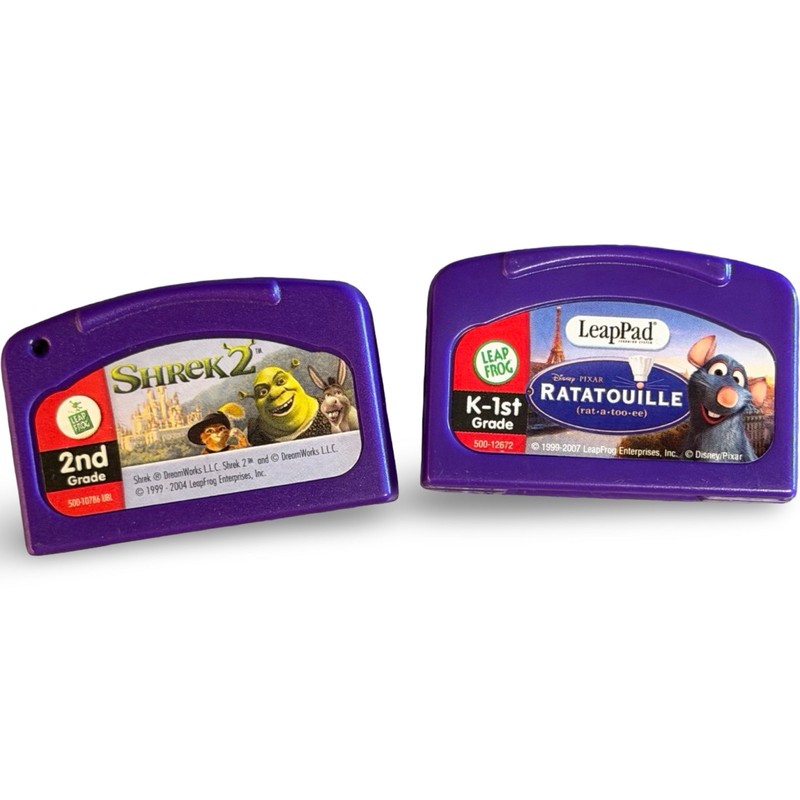 LeapFrog LeapPad Learning Cartridges Shrek 2 & Ratatouille K-2nd Grade Reading