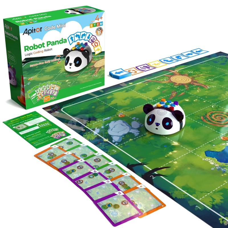 Robot Panda Coding Robot Activity Set – 48 Pieces, Screen-Free STEM Learning …