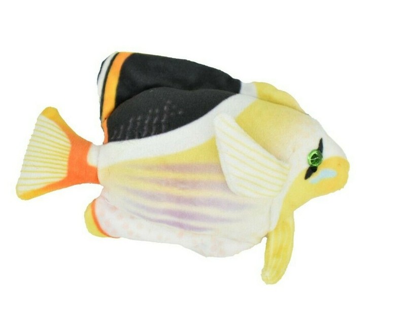 Tinkers Butterflyfish, Tropical Fish Magnet, Soft Stuffed Fish 5 1/2″ CWG35BB3